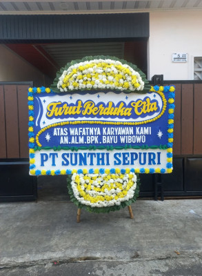 Papan Bunga Duka di Sukoreno